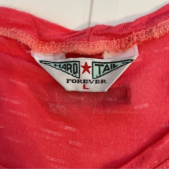 Hard Tail Pink Burnout Oversized Slouchy Short Sleeve T Shirt Top Size Large - Picture 2 of 11